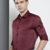 The Indian Garage Co. X Luxe Men Solid Slim Fit Opaque Formal Shirt