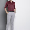 The Indian Garage Co. X Luxe Men Solid Slim Fit Opaque Formal Shirt