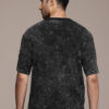 The Roadster Life Co. Brand Logo Printed Drop-Shoulder Sleeves Washed Pure Cotton T-shirt