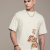 The Roadster Life Co. Pure Cotton Typography Printed Relaxed Fit T-shirt
