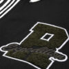 The Roadster Life Co. Relaxed Fit Contrast Mock Collar with Applique Detailing Sweatshirt