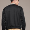 The Roadster Life Co. Relaxed Fit Contrast Mock Collar with Applique Detailing Sweatshirt