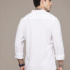 The Roadster Lifestyle Co. Solid Band Collar Casual Shirt
