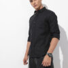 The Roadster Lifestyle Co. Solid Cotton Linen Regular Fit Shirt