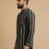 THE SOUL PATROL Soul Patrol Mens Cotton Printed Short Kurtas