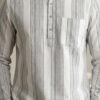 THE SOUL PATROL Soul Patrol Mens Cotton Printed Short Kurtas