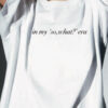 TheBTclub Unisex Oversized Typography Printed Drop-Shoulder Sleeves Pure Cotton T-Shirt