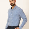 Thomas Scott Premium Striped Spread Collar Long Sleeves Formal Shirt