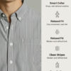 UNIQSOME Men Standard Striped Casual Shirt