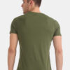 U.S. Polo Assn. Men Olive Green Printed Pure Cotton Lounge T-shirt