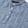 VASTRADO Men Carolina Blue Chalk Striped Kurta
