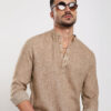 VASTRADO Men Checked Thread Work Kurta