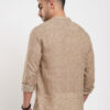 VASTRADO Men Checked Thread Work Kurta