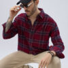 VASTRADO Men Classic Boxy Checked Casual Shirt