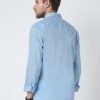 VASTRADO Men Classic Slim Fit Solid Cutaway Collar Cotton Casual Shirt