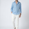 VASTRADO Men Classic Slim Fit Solid Cutaway Collar Cotton Casual Shirt
