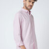 VASTRADO Men Classic Slim Fit Solid Cutaway Collar Cotton Casual Shirt