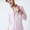 VASTRADO Men Classic Slim Fit Solid Cutaway Collar Cotton Casual Shirt