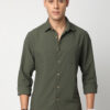 VASTRADO Men Classic Spread Collar Micro Ditsy Printed Slim Fit Casual Shirt