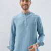 VASTRADO Men Striped Thread Work Kurta