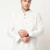 VASTRADO Men Striped Thread Work Kurta