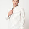 VASTRADO Men Striped Thread Work Kurta