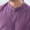VASTRADO Men Thread Work Jacquard Kurta
