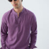 VASTRADO Men Thread Work Jacquard Kurta