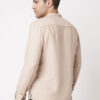 VASTRADO Striped Band Collar Cotton Straight Short Kurta