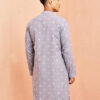 VASTRAMAY Geometric Woven design Jacquard Cotton Sustainable Kurta