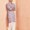 VASTRAMAY Geometric Woven design Jacquard Cotton Sustainable Kurta