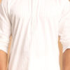 VASTRAMAY Striped Mandarin Collar Republic Day Republic Day Kurta