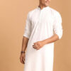 VASTRAMAY Striped Mandarin Collar Republic Day Republic Day Kurta