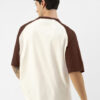 VEIRDO Men Typography Printed Round Neck Cotton Oversized T-shirt