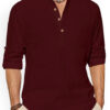 Vida Loca Band Collar Cotton Straight Slim Fit Short Kurta