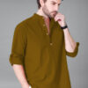Vida Loca Men Solid Mandarin Collar Kurta