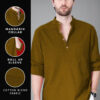 Vida Loca Men Solid Mandarin Collar Kurta