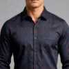 ZELCIUS Men Standard Printed Formal Shirt